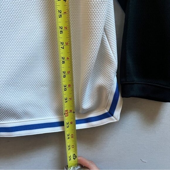 Vintage Nike Y2K Basketball Swoosh Warmup Jersey Long Sleeve Shirt Sz XXL - Picture 7 of 8